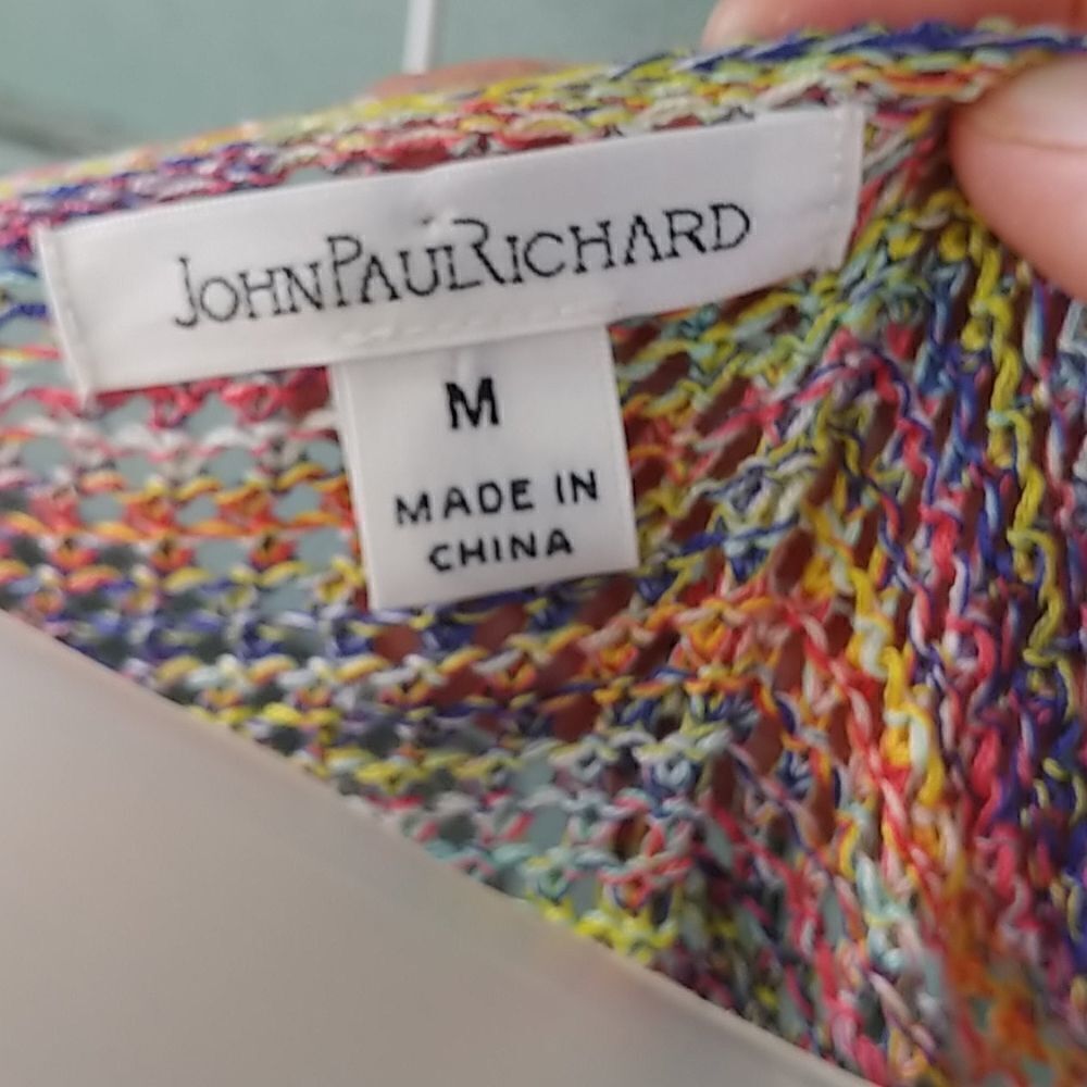 JohnPaulRichard Colorful Crochet Sweater - Picture 6 of 8